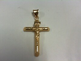 Cross Pendant w Jesus - Pendant - 14K - PPSKN