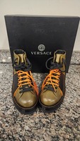 Versace Lug Sole Hiking Boots Size 43 ~ US Size 10 SPBJKI 344869