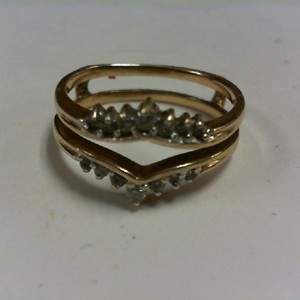 Diamond Ring Guard - YG - Sz 7.5 - 10K - PPSKN