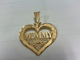 Mommy Pendant - YG -  1"x 1" - 14K - PPSKN