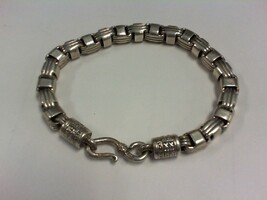 Vintage Sterling Silver  Modernist Bracelet -  8 Inches - 925 - PPSKN