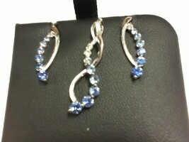 Multi Stone - White  Gold Earrings - 14K - PPSKN