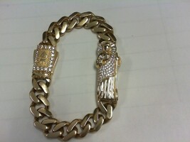 Cuban Link Saint Jude CZ Bracelet - YG - 8" - 14K - PPSKN