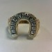 Horseshoe Ring with Diamonds - YG - SZ 12 - 14K - PPSKN