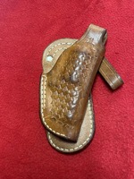 Vintage Tex Shoemaker Plain Leather 2PL Paddle Holster Fits S&W Snub Nose PPSDM