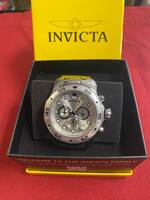 Invicta Pro Diver 0071 Mens Silver Chronograph Stainless Steel Round Watch PPSDM