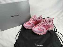 BALENCIAGA TRACK SNEAKER CLEARSOLE PINK SHOES US 6 SPB-TS 346771