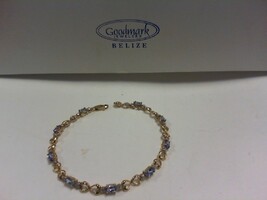 Tanzanite & Diamond Accent Bracelet -  YG - 7 1/2" - 14K - PPSKN