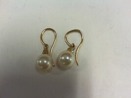 Gold  Pearl Earrings - YG -` 14K - PPSKN