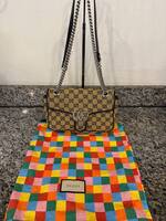 Gucci Matelasse Diagonal GG Marmont Small Flap Bag SPB-TS 347249
