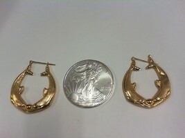 Large Dolphin Earrings YG - 14K - w Small Ding - PPSKN