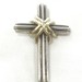 Tiffany & Co Silver Cross w  18k -  1 1.2" x 1" - PPSKN