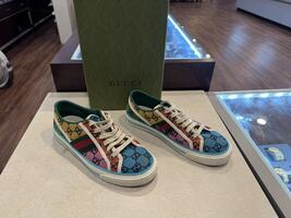 Gucci Tennis 1977 Mulitcolor Patchwork Sneakers Women's US 9          LS(347672)