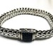 John Hardy Black Sapphire SS 9" - 11mm - Wheat Link  Bracelet - PPSKN