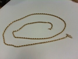 Solid Rope Chain - YG - 21" - 14K - PPSKN