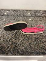 Size 41 Chanel Interlocking CC Logo Espadrilles Pink Sandals SPB-JB 348363