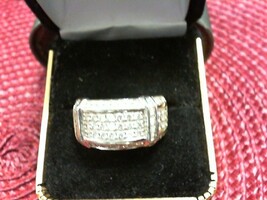 White Gold Diamond Band - Sz 9.5 - 10K  - PPSKN