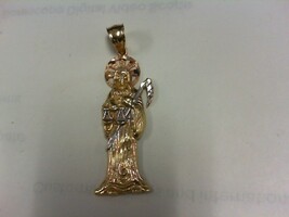 Lord Death Pendant - Tri Gold - 2" x 1/2" - 14K - PPSKN