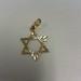 Jewish Star Pendant - YG - 1" x 1/2" - 14K - PPSKN