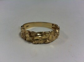 Nugget Style Ring - YG - SZ 9 - 14K - PPSKN
