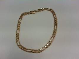Figaro Bracelet - YG - 8 inches - 14K - PPSKN