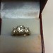 Moissanite Diamond Ring - WG - Sz 7.5 - 14K - PPSKN