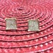 Pave Diamond Studs - Yellow & White Gold - Screw Back - 10K - PPSKN