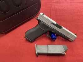 GLOCK 48 G48 SLIM LINE TWO TONE SILVER SLIDE 9MM PPSDM