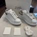 Alexander McQueen Larry Oversized Platform Trainers White Rose Gold    LS(34427)