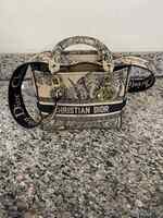 Christian Dior Medium Lady D-Lite Embroidered Canvas Bag SPB-JB 349664
