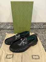 Gucci 1953 Horsebit Loafers Black W/ Protectors US 9.5 SPB-TS 350024