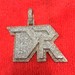 Sterling Silver "DR" Pendant - with Diamonds & Moissanite Diamonds - PPSKN