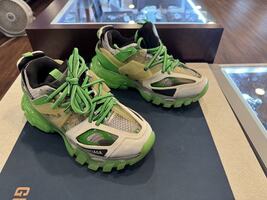 Balenciaga Track White Green Lace-Up Sneakers US 7 Mens          LS(350213)