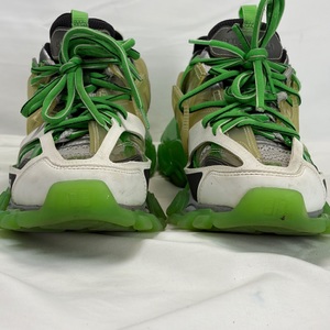Balenciaga Track White Green Lace-Up Sneakers US 7 Mens SPB JA-350213
