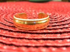 Toe Ring - Yellow Gold - Size 8 - Adjustable - 10K - PPSKN