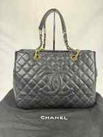 Chanel Black Quilted Caviar Grand Shopper Tote SPB-TS 350284