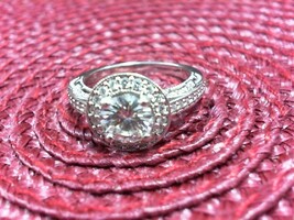  Moissanite Diamond Ring - WG - Sz 6 - 14K - PPSKN