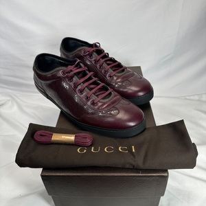 Gucci Low Cut Monogram Sneakers 12.5G SPB-MS 351086 