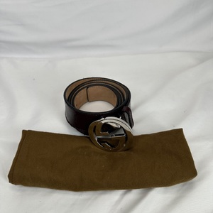 Gucci Interlocking GG Buckle Belt 114984 SPB-MS 351088 