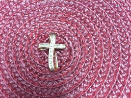 Diamond Cross - Yellow Gold - 1" x 1/2" - 10K - PPSKN