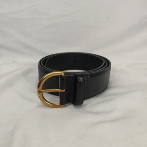 Gucci 573325 Marmont Matelesse Black Leather Belt SZ: 95-38  SPBJKI 351524