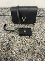 Versace Leather Crossbody Bag and Matching Coin Purse Wallet SPB-JB 351549