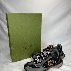  Gucci Run Suede Sneakers US 11.5 SPB-MS 351822 