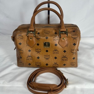 MCM Medium Heritage Boston Bag Visetos SPB-MS 352032 