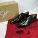 Christian Louboutin Greggo Oxford Shoes Men's Size (42) US 9 Black SPB-TS 352072