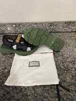 Men's Size 8.5 Gucci Sega Black and Green Sandals SPB-JB 352460