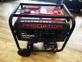 Predator 9000 Watt Gas Powered Generator with Battery & Wheel Kit - PPSKN