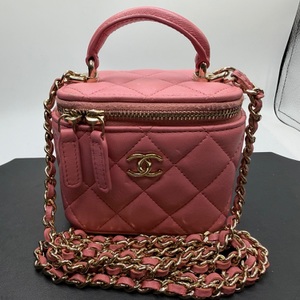 Chanel Classic Top Handle Vanity Case Chain Quilted Lambskin Mini SPB-MS 352765