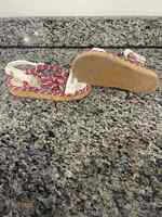 Women's Size 7 Chanel Cord Lambskin Quilted Logo Sandals Muli Color SPBJB 353400