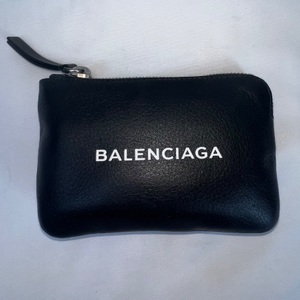 Balenciaga Leather Printed Wallet - Black SPB-CA 353480